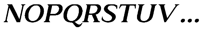 Zn Relyne Bold Oblique Font UPPERCASE