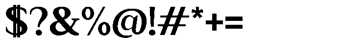 Zn Relyne Bold Font OTHER CHARS