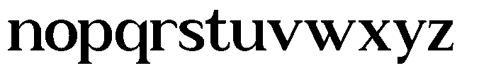 Zn Relyne Bold Font LOWERCASE