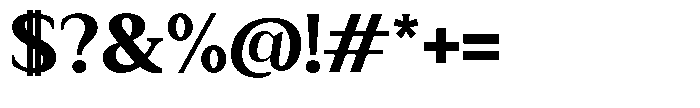 Zn Relyne Extra Bold Font OTHER CHARS