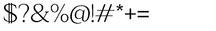 Zn Relyne Extra Light Font OTHER CHARS