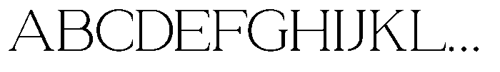 Zn Relyne Extra Light Font UPPERCASE