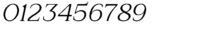Zn Relyne Light Oblique Font OTHER CHARS
