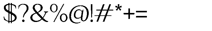 Zn Relyne Light Font OTHER CHARS