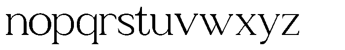 Zn Relyne Light Font LOWERCASE