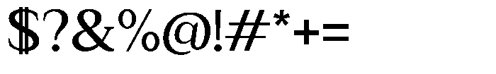 Zn Relyne Medium Font OTHER CHARS