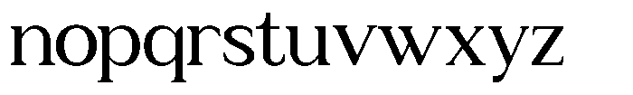 Zn Relyne Medium Font LOWERCASE