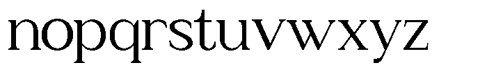 Zn Relyne Regular Font LOWERCASE