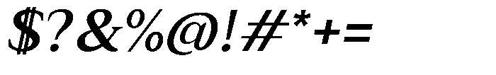 Zn Relyne Semi Bold Oblique Font OTHER CHARS
