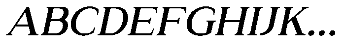 Zn Relyne Semi Bold Oblique Font UPPERCASE