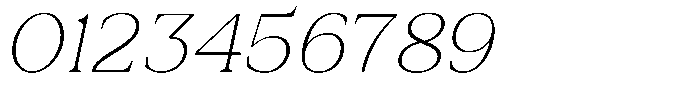 Zn Relyne Thin Oblique Font OTHER CHARS