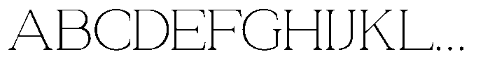 Zn Relyne Thin Font UPPERCASE