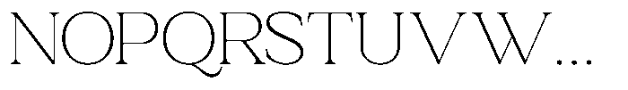 Zn Relyne Thin Font UPPERCASE