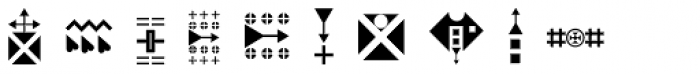 Znak Symbols 1 Font UPPERCASE