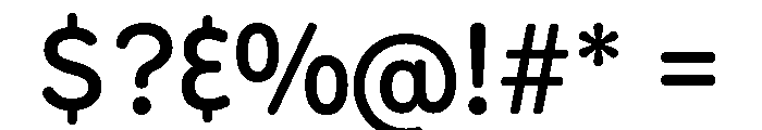 ZooLogic Style Three Font OTHER CHARS