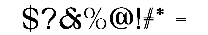 ZORIS Font OTHER CHARS