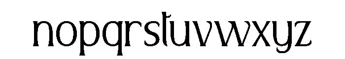 Zolalia Font LOWERCASE