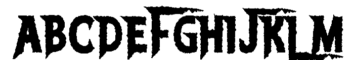 Zombie Creeps Font UPPERCASE