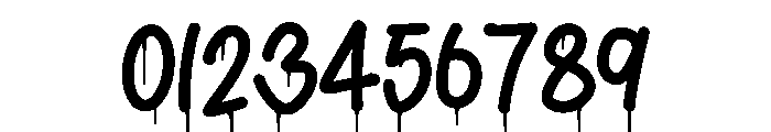 Zombie Crumzy Drip Font OTHER CHARS