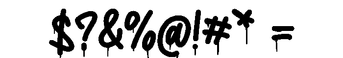 Zombie Crumzy Drip Font OTHER CHARS