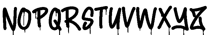 Zombie Crumzy Drip Font UPPERCASE
