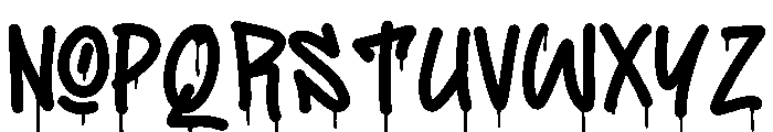 Zombie Crumzy Drip Font LOWERCASE