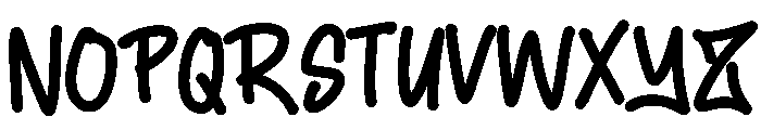 Zombie Crumzy Font UPPERCASE