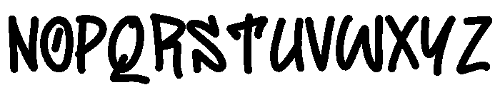 Zombie Crumzy Font LOWERCASE