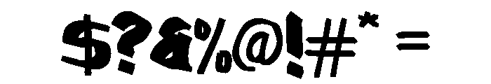 Zombie Destro Font OTHER CHARS