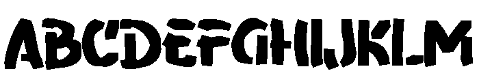 Zombie Destro Font UPPERCASE