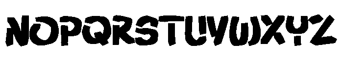 Zombie Destro Font UPPERCASE