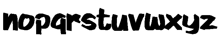 Zombie Destro Font LOWERCASE