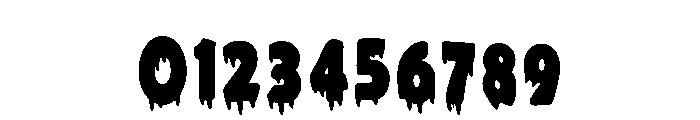 Zombie Halloween Regular Font OTHER CHARS