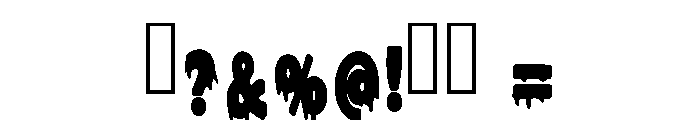 Zombie Halloween Regular Font OTHER CHARS