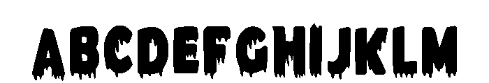 Zombie Halloween Regular Font UPPERCASE