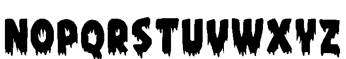 Zombie Halloween Regular Font LOWERCASE