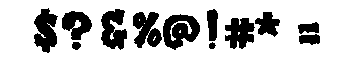 Zombie King Regular Font OTHER CHARS