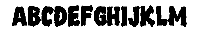 Zombie King Regular Font UPPERCASE