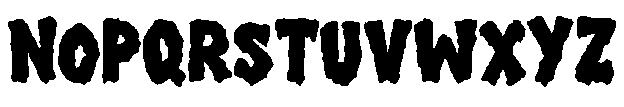 Zombie King Regular Font UPPERCASE