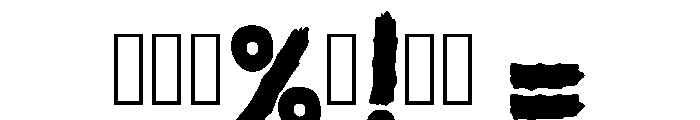 Zombie Scream Regular Font OTHER CHARS
