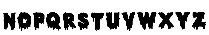 Zombie Scream Regular Font LOWERCASE