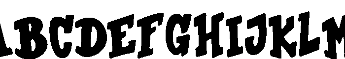Zombie Sketch Font UPPERCASE