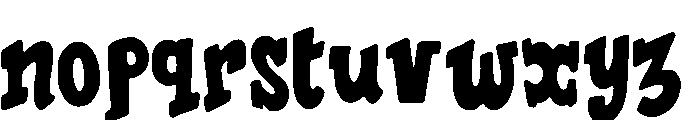 Zombie Sketch Font LOWERCASE