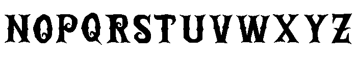 Zombie Terror Font 1 Font LOWERCASE