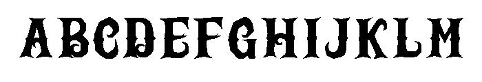 Zombie Terror Font 2 Font UPPERCASE