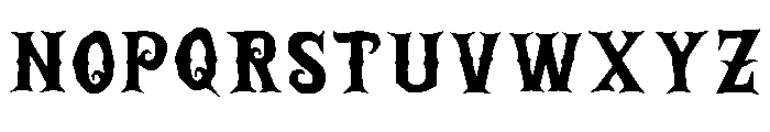 Zombie Terror Font 2 Font UPPERCASE