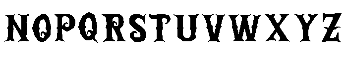 Zombie Terror Font 2 Font LOWERCASE