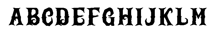 Zombie Terror Font 3 Font UPPERCASE