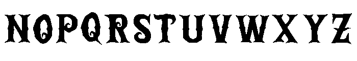 Zombie Terror Font 3 Font UPPERCASE