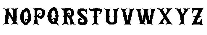 Zombie Terror Font 3 Font LOWERCASE